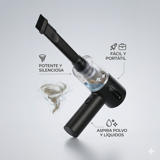 Aspiradora de mano para auto y hogar 3 en 1